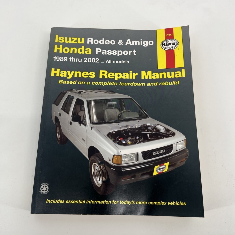 Isuzu Rodeo, Amigo, Honda Passport (89-02) Haynes Repair Manual 47017